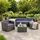 Estexo Rattan Lounge Sitzgruppe Loungeset grau