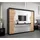 abiks möbel Schwebetürenschrank MADRYT 250 x 200 x 62 cm Schwarz