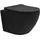 luxebath Wand-WC mit WC-Sitz Schwarz matt