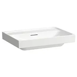 Laufen Meda Waschtisch H8101144001091 65x46cm, unterbaufähig, mit Überlauf, ohne Hahnloch, weiß mit LCC
