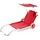 CASARIA Sonnenliege Klappliege 200 x 70 x 30 cm Rot