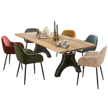 SIT Möbel SIT Esstisch ausdrucksstarke Maserung mit Astlöchern, beige