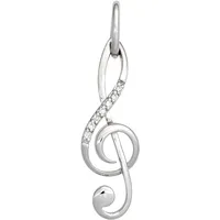 Jobo Anhänger Notenschlüssel Musik 585 Weißgold