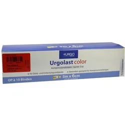 Urgolast Color Binde 6 cmx5 m rot 10 St