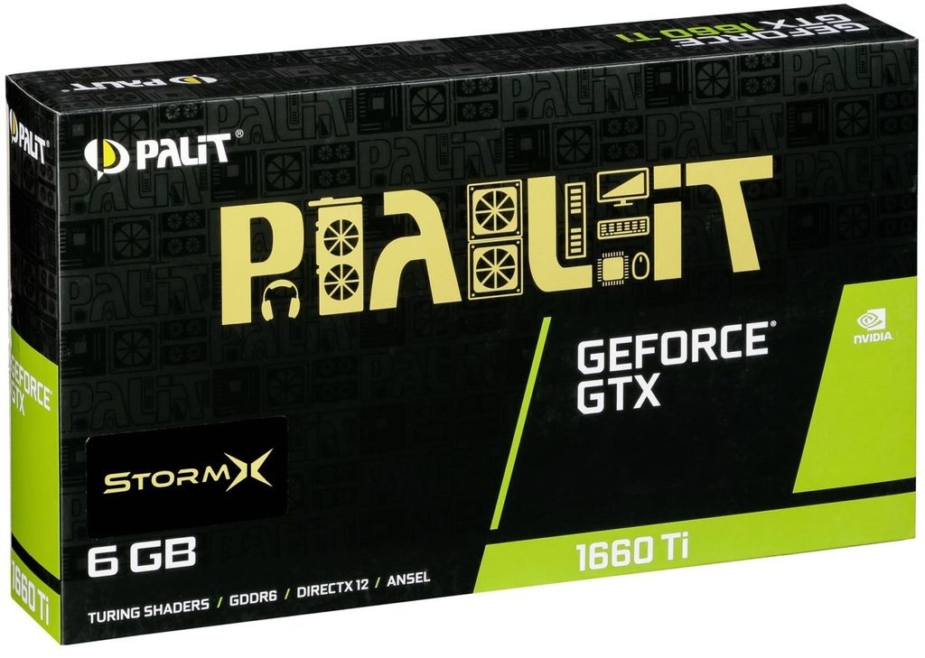 Palit GTX1660TI 6GB StormX GDDR6, HDMI, DVI, DP