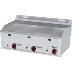Snackplatte Chrome gerillt Texturiert 99 Gas - Linie 600 C6PASCRTG99 Casselin