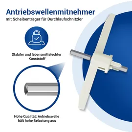 Vioks Durchlaufschnitzler Mitnehmer 00630760 MUM5 weiß