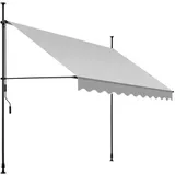 Tectake tectake® Klemmmarkise, mit Handkurbel, höhenverstellbar - 304 cm, einfache Montage