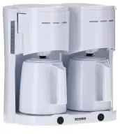 SEVERIN Filterkaffeemaschine Duo, mit 2 Thermokannen 5830 , Farbe: weiß