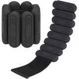 Smlper 2 Pcs Verstellbare Handgelenkgewichte Knöchelgewichte Set Tragbare Gewichtsmanschetten für Damen und Herren,knöchelgewichte Set für Pilates,Tanz,Yoga,Gehen,Jogge (Schwarz, 2kg (1kg*2))