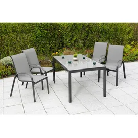 Merxx Trivero Deluxe Gartentisch 150 x 90 x 72 cm Grau