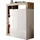 Home Affaire Sekretär HOME AFFAIRE "Hamburg Breite 108 cm, Höhe 126 cm, 2 Türen, PC-Schrank, Home-Office", braun (weiß, eiche cadiz nb), B:108cm H:126cm T:42cm, Sekretäre, Sekretär, dekorativer Rahmen, Tastaturauszug, Stauraum, Multifunktional