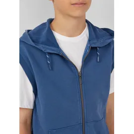 s.Oliver Gewaschene Sweat-Weste mit Kapuze - blau - 146/152