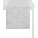 APELT Tischläufer APELT "2914 Loft Style", grau, B:48cm L:140cm, Polyester, Viskose, Tischdecken