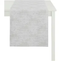 APELT Tischläufer APELT "2914 Loft Style", grau, B:48cm L:140cm, Polyester, Viskose, Tischdecken