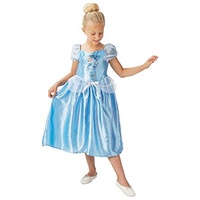 Rubie's IT620640-S, Kostüm Cenerentola Disney Princess, Bambini, Azzurro,Größe L (7 - 8 Jahre) / 128 cm