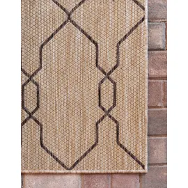 Myflair Outdoor Crosses Outdoor-Teppich 152 x 244 cm Braun