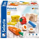 Schmidt Spiele Selecta 62020 - Picknick, Motorikspielzeug, Holz, 13-teilig