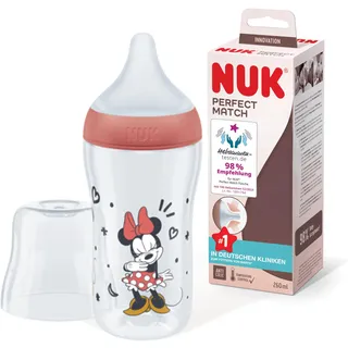 NUK Perfect Match Trinkflasche Disney Minnie Mouse, 260ml (10216306)