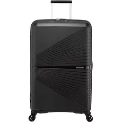 Hartschalen-Trolley AMERICAN TOURISTER "AIRCONIC 77", Gr. B/H/T: 49cm x 77cm x 31cm 101 l, schwarz (onyx schwarz), Polypropylen, unifarben, Basic, Koffer, Reisekoffer Aufgabegepäck Koffer für Flugreisen TSA-Zahlenschloss