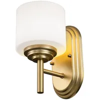Elstead Lighting Malibu Wandleuchte Messing gebürstet, IP44