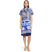 Betty Barclay Sommerkleid Blau/Weiß 48