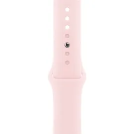 Apple Watch Series 9 GPS 45 mm Aluminiumgehäuse rosé, Sportarmband hellrosa S/M