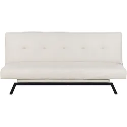 3-Sitzer Schlafsofa cremeweiß LEEDS