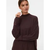 Vero Moda VMPLAZA LS HIGHNECK LONG PULLOVER GA BOO Braun S