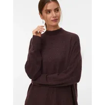 Vero Moda VMPLAZA LS HIGHNECK LONG PULLOVER GA BOO Braun S