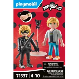 Playmobil Miraculous Adrien & Cat Noir 71337