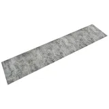 vidaXL Küchenteppich Waschbar Beton 60x300 cm Samt