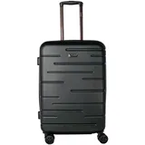 PSNGR Stripes Trolley M (66 cm) Erweiterbar - Black Koffer24