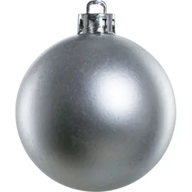 Trendline Weihnachtskugeln bruchfest, langlebig Ø 6, 8 10 cm silber 26 Stück