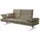 W.Schillig Designsofa Flachgewebe 3-Sitzer Braun