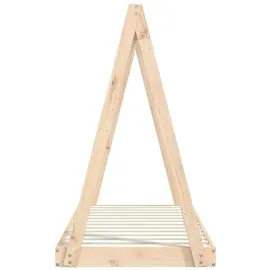 vidaXL Kinderbett Tipi 70 x 140 cm Kiefer massiv braun