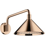 Hansgrohe Axor Showers/Front Kopfbrause mit Brausearm polished red gold