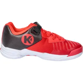 Kempa Unisex Kinder Wing 2.0 Junior Handballschuhe, Sportschuhe, Turnschuhe, Schwarz Rot,