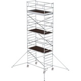 MUNK Rollgerüst 1,35 x 2,45 m mit Ausleger Doppel-Plattform Plattformhöhe 6,