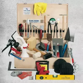 Werkzeugkoffer für Fliesenleger ? Profi-Werkzeugausrüstung im Set | Art.-Nr. 10655