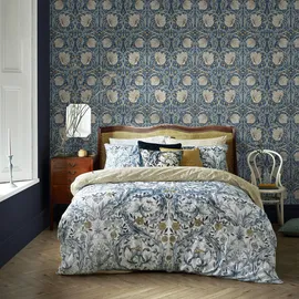 William Morris At Home Vliestapete Pimpernel 10 m x 52 cm Blau FSC®