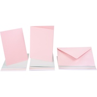 Folia Folia, Grusskarte + Briefpapier, Doppelkarten Perlmutt pastell (5