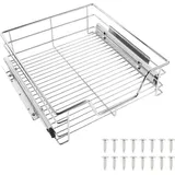 Ausziehbare Teleskop Schublade Küchenschublade Korbauszug Schrankauszug 46×14×44cm[46cm]