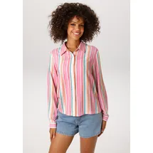Aniston CASUAL Hemdbluse im pastellfarbenen Streifen-Dessin Gelb 36