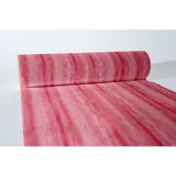 MANK Tischläufer Airlaid Aquarell in Rot, 40 cm x 24 m , 1 Stück - Tischtuch
