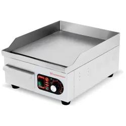 Elektrische Profi-Plancha 36 cm – 2000 W – Gleichmäßige Hitzeverteilung, aus Edelstahl – Equipementpro