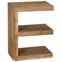 KADIMA DESIGN Beistelltisch »Akazie Massivholz "E" Cube Wood 44x 30x60cm« 44 cm x 60 cm