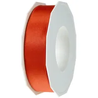 Präsent Doppelsatinband rot, 25mmx25m