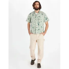 Marmot Muir Camp Novelty Kurzarmhemd Frosty Green M