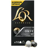 200 L'Or Onyx Blend Kaffeekapseln aus Aluminium, Nespresso-kompatibel